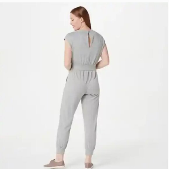 Bishop + Young Knit Jumpsuit | Heather Grey - Picture 2 of 3